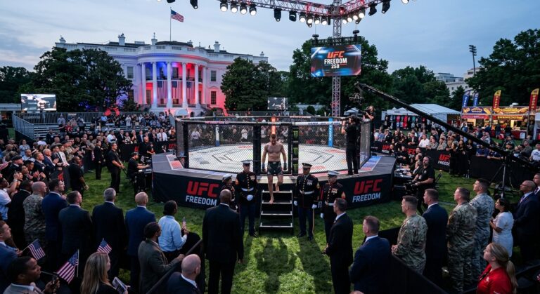 Trump Celebrates His 80th Birthday with an Unforgettable UFC Showdown at the White House!